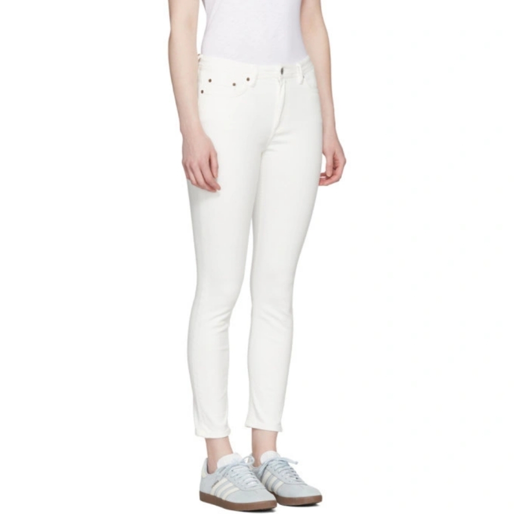 Acne Studios Bla Konst Skinny Jeans Climb White